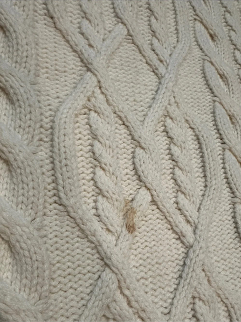 Banana Republic Cozy Cream Cable-Knit Shawl Collar Sweater